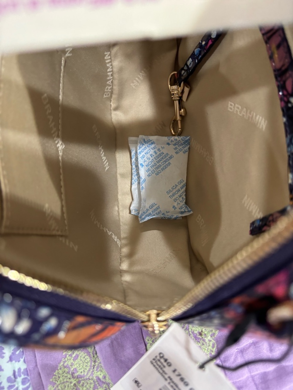 Bright Multi-Color Dome Crossbody Bag by Brahmin Lane - Picture 4 of 5